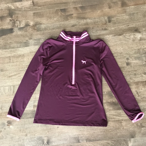 PINK Victoria's Secret Tops - VS PINK half zip pullover